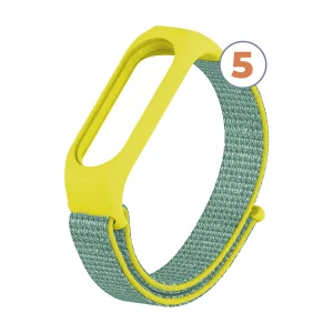 Bracelete Velcro Xiaomi Mi Band 5/ 6/ 7 Amarelo