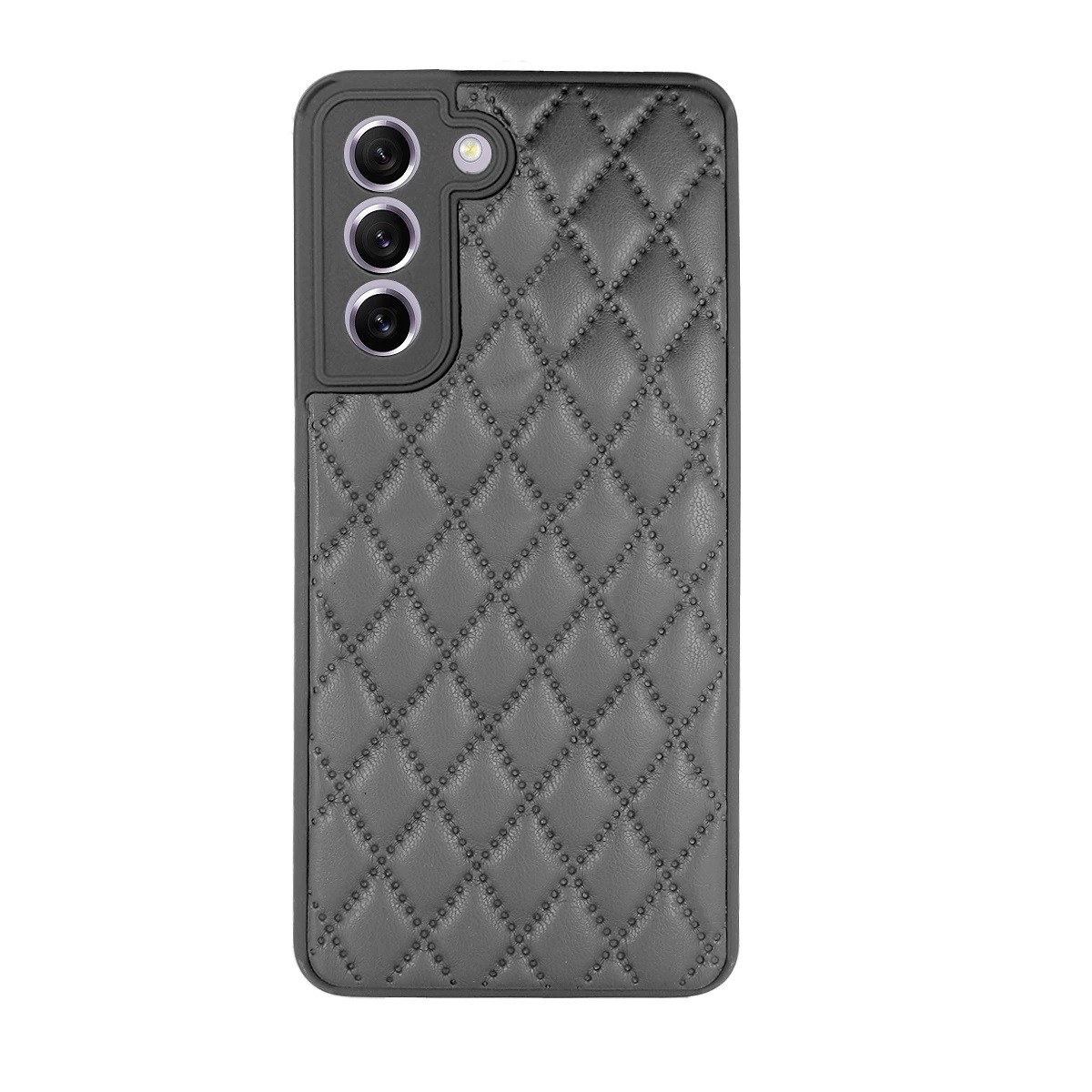 Capa Pele Acolchoada Samsung Galaxy S21 FE Preto