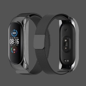 Bracelete Milanesa Xiaomi Mi Band 7 Preto