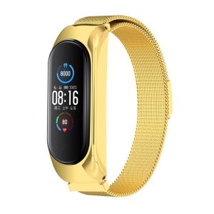 Bracelete Milanesa Xiaomi Mi Band 7 Dourado