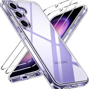 Capa Samsung Galaxy S24 Anti-choque com 2 Películas Transparente