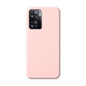Capa Silicone Líquido Oppo A57/ A57S/ A77 Rosa