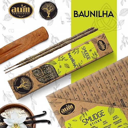 Incenso Orgânico AUM de Baunilha