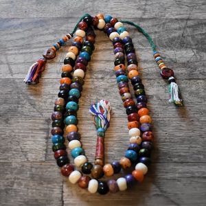 Japamala Tibetano Envelhecido – Multicolorido