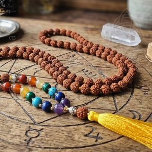 Japamala de Rudraksha 7 Chakras