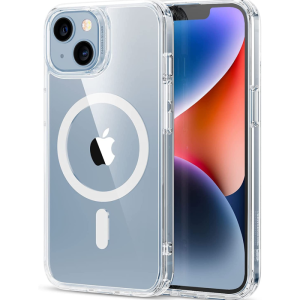 Capa Silicone Magnética Transparente iPhone 15 Plus