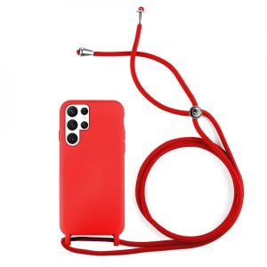 Capa Samsung Galaxy S24 Ultra Silicone Líquido Cordão