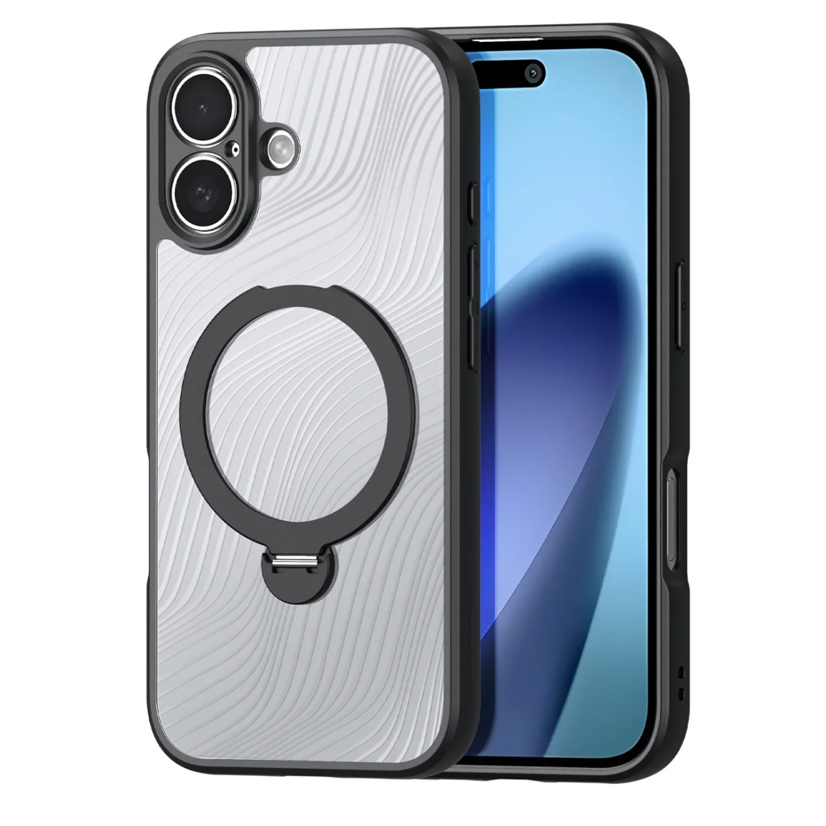 Capa iPhone 17 Dux Ducis Aimo Mag Stand Preto