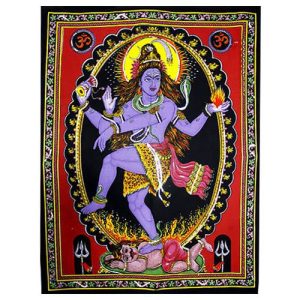 Batik Indiano Shiva Dançando / Pano Indiano