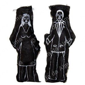 Boneco Vodu (voodoo) – preto