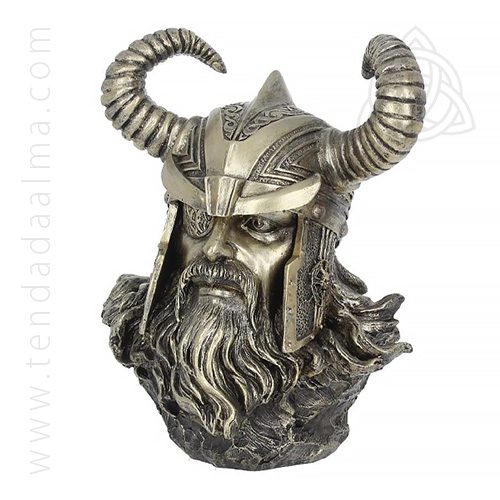 Busto de Odin – Bronze 21,5 cm - Image 2