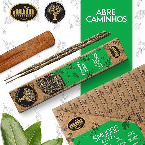 Incenso Orgânico AUM Abre Caminhos