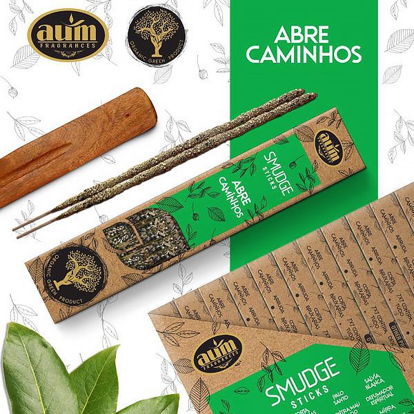 Incenso Orgânico AUM Abre Caminhos - Image 3