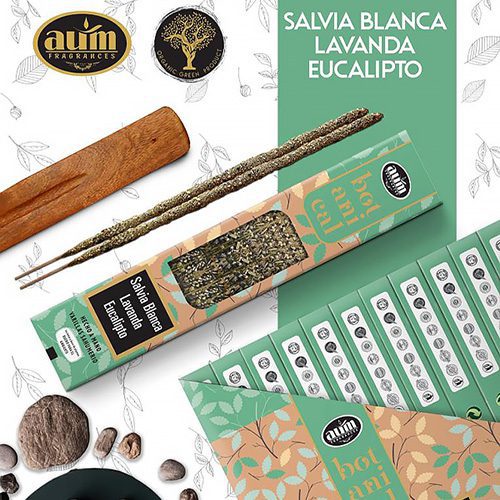 Incenso Orgânico AUM de Sálvia Branca, Lavanda e Eucalipto (CAIXA) - Image 2